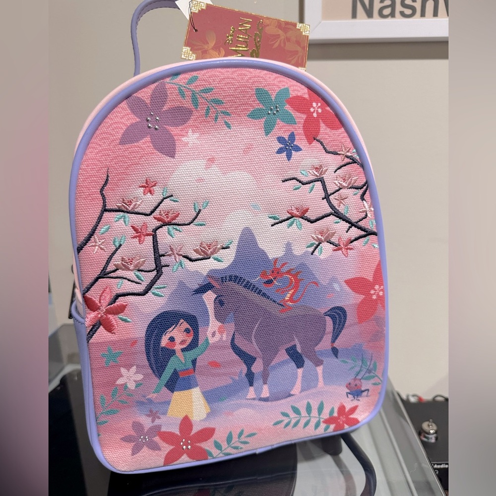 Loungefly Mulan Friends Canvas Backpack